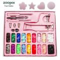 200pcs Snaps and Snap Pliers Set with Sewing Tool for Diy Sewing B