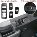 4pcs Window Console Button Cover Tirm for Ford F150 Raptor 2015-2020