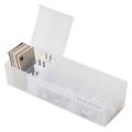 Data Cable Storage Box Sorting Partitioned Box with Cover(white)