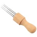 Diy Felting with Eight Needles Tool Tool with Solid Wood Handle