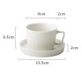 European Afternoon Tea Cup Coffee Ceramic Cup with Saucer Cup A