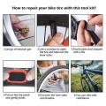 Bicycle Repair Tools Kit Multi Tool Set with Pump Tire Patch Portable