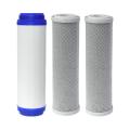 3pcs Water Purifier Filter 10 Inch Flat Mouth Cto,udf Filter Elements