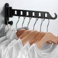 Aluminum Black Clothes Rack Swivel Folding Clothes Hanger Drying Rack