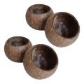 4x Can Pouring Candle Coconut Shell Bowl,coconut Wood Bowl