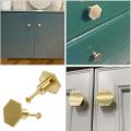 8 Pcs Brass Cabinet Knobs,for Dresser Drawer Pulls Knobs, with Screws