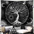 Black and White Tapestry Galaxy Space Tapestry for Bedroom,50x60 Inch