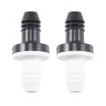2pcs 3/8 Inch 10mm Inline Abs One Way Water Non Return Check Valve