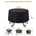 Fire Pit Cover Round for Fire Pit 22- 34 Inch, Outdoor Fire Pit Cover