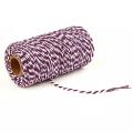 4 Pcs Colourful Cotton Rope for Diy Crafts (dark Purple+white)