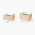 Collapsible Sturdy Fabric Storage Basket for Home Closet 41x33x25.5cm