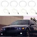 4pcs White Headlight Ccfl Led Angel Eyes Kit Turn Signal Light