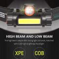 Xpe+cob Head Light,led Flashlight,for Cycling,running,fishing,etc