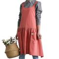 1 Piece Kitchen Apron Cooking Waist Women's Work Cover Grapefruit Red