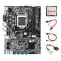 B75 Eth Miner Motherboard 8xpcie to Usb+g1610 Cpu Lga1155 Motherboard