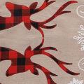 Christmas Tree Skirt Supplies Snowflake Double Deer Tree Skirt Linen