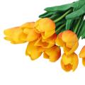10pcs Tulip Flower Latex Real Touch for Wedding Bouquet Decor Best Quality Flowers (orange Tulip)