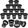 100 Pack 2.36 Inch Cups Slotted Mesh Wide Lip Filter Plant Net Pot
