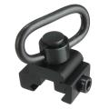 Quick Release Detach Qd Sling Swivel W/ 20mm Rail Mount Black