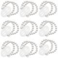 16pcs Elastic Pearl Wrist Bands Corsage Decor for Wedding Beach Party