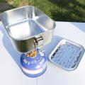 Camping Lunch Box Large Capacity Stainless Steel Bento Box 800ml