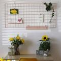 Rose Gold Grid Wall Basket Wire Wall Shelf for Wall Storage Display