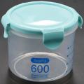 Kitchen Food Container Seal Pot Storage Tank Plastic 600ml Blue