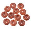 200pcs 25mm 4-hole Wooden Buttons for Crafts and Sewing Projects