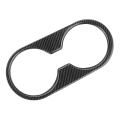 Carbon Fiber Style Abs Water Cup Holder Panel Cover Trim for Mazda