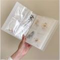 4 Grids Transparent Jewelry Storage Book Bag (50 Pvc Storage Bag)