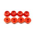 8pcs Metal Connecting Rod Screw Gasket Shim Washer Rest, Red