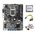 B75 Eth Mining Motherboard 8xpcie to Usb+g530 Cpu+switch Cable