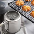 Stainless Steel Flour Sifter Large Baking Cup for Powdered Sugar