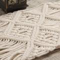 Hand-woven Macrame Table Runner with Tassels Home Decoration(b)