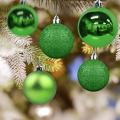 30mm Ball Miniature Christmas Tree Ornaments Flash Ball 25 Pcs