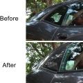 Car Side Window Scoop Louvers Trim for Dodge Challenger Carbon Fiber