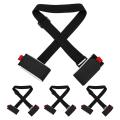 Strong and Thick Ski Straps 4 Packs Ski Carrier Strap for Adults Kids