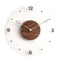 12inch Home Wood Wall Clock Kitchen Wall Watch Room Wall Decor Silent