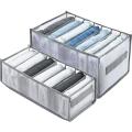 Wardrobe Clothes Organizer for Jeans, Drawer Organizers (2 Packs)