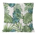 4pcs Plant Cushion Cover Tropic Tree Green Throw Pillow Cover Palm