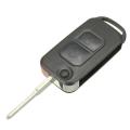 2 Button Flip Remote Key Case Hu64 Blade for Mercedes Benz A C E S