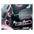 21 Pcs Car Interior Trim Kit for Jk Jeep Wrangler 2011-2017 (pink)