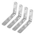 4 Pcs Stainless Steel Heavy Duty "l" Corner Brace Joint Angle Bracket