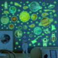 Luminous Astronaut Wall Stickers, Diy Fluorescent Wall Stickers