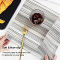 Placemats, Waterproof, Woven Place Mats for Kitchen Table 8 Pieces A