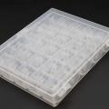 125 Pieces Clear Plastic Sewing Machine Bobbins with 5 Storage Case