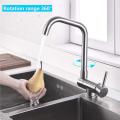 Stainless Steel 360 Rotation Hot and Cold Mixer Tap for Kitchen
