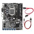 B75 Btc Mining Motherboard with Switch Cable+sata Cable Ddr3 Ram