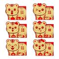 6pcs Red Packet for Chinese Tiger Year Hongbao Spring Festival D
