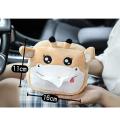 Creative Plush Animals Tissue Box Napkin Box for Car Home (pig)